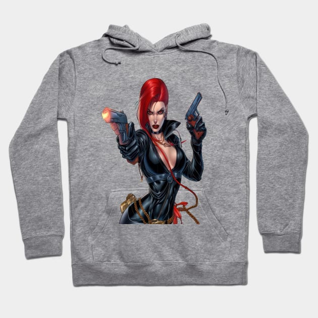 Scarlet Vengeance Hoodie by TooplesArt